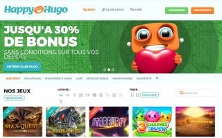 Découvrez le casino en ligne Happy Hugo avec un bonus sans dépôt de 3 euros !