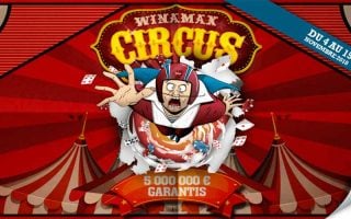Six millions garantis au Winamax Circus du 3 au 14 novembre 2019