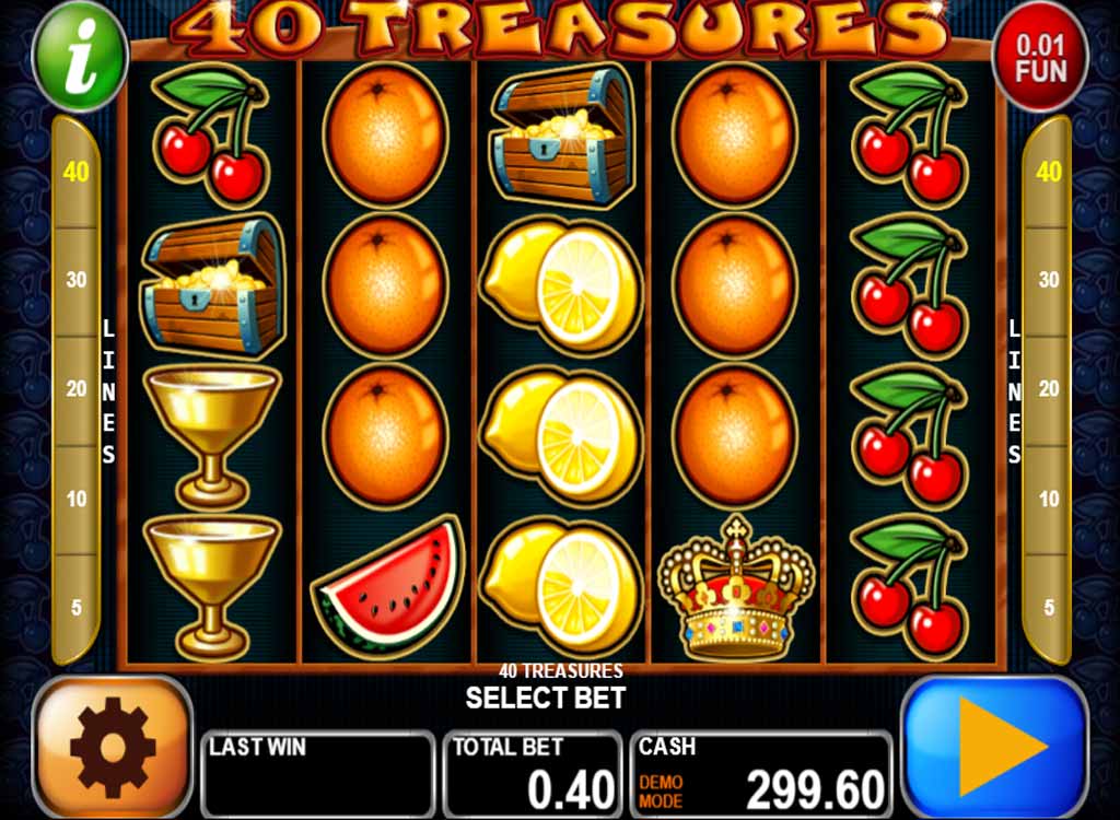 40 Treasures Slot Machine