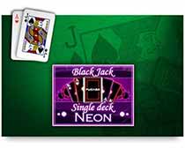 Neon Blackjack Single Desk