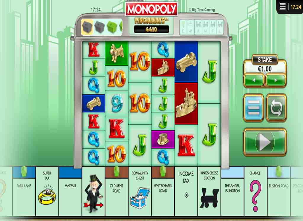 Jouer à Monopoly Megaways