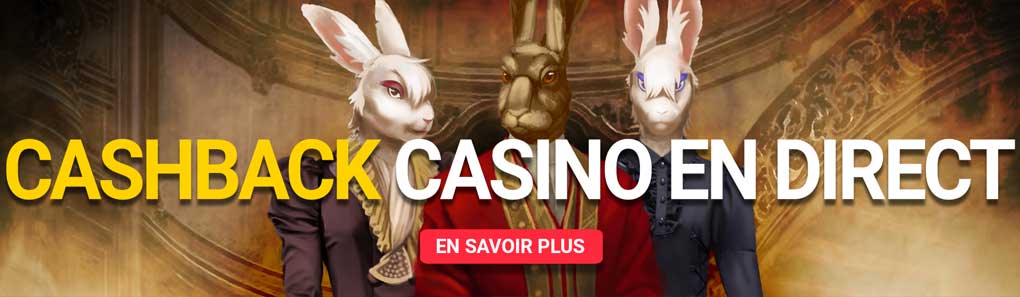 Cashback casino en direct Royal Rabbit
