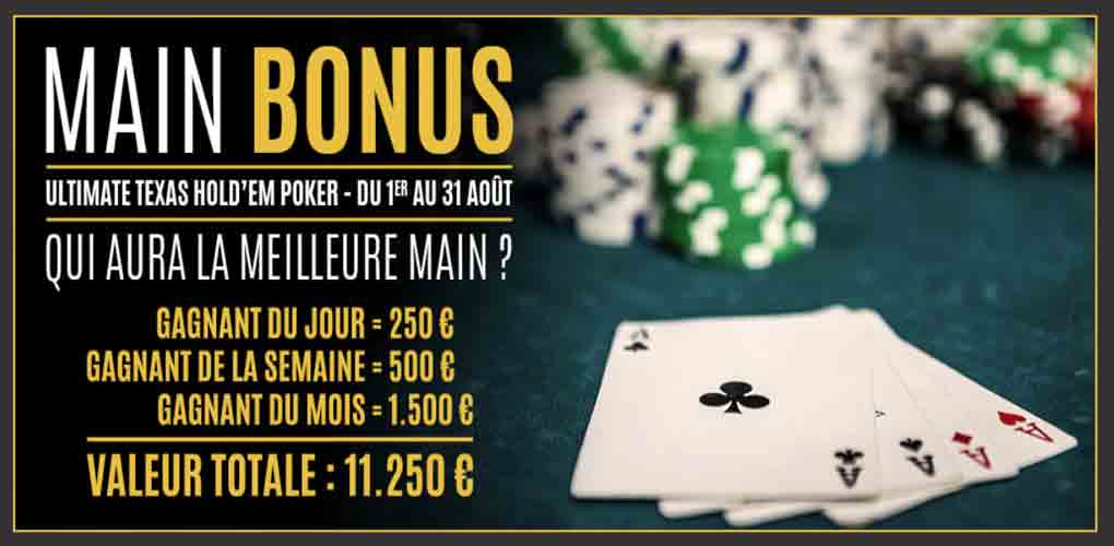 Le Paris Elysées Club offre une récompense aux joueurs d’Ultimate Poker durant ce mois d'août