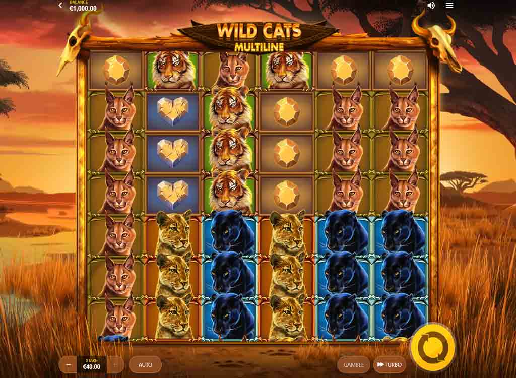 Jouer à Wild Cats Multiline