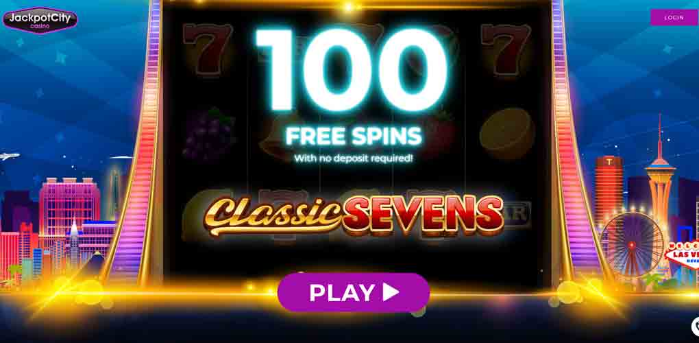 Bonus sans dépôt : 100 tours gratuits sur JackpotCity Casino