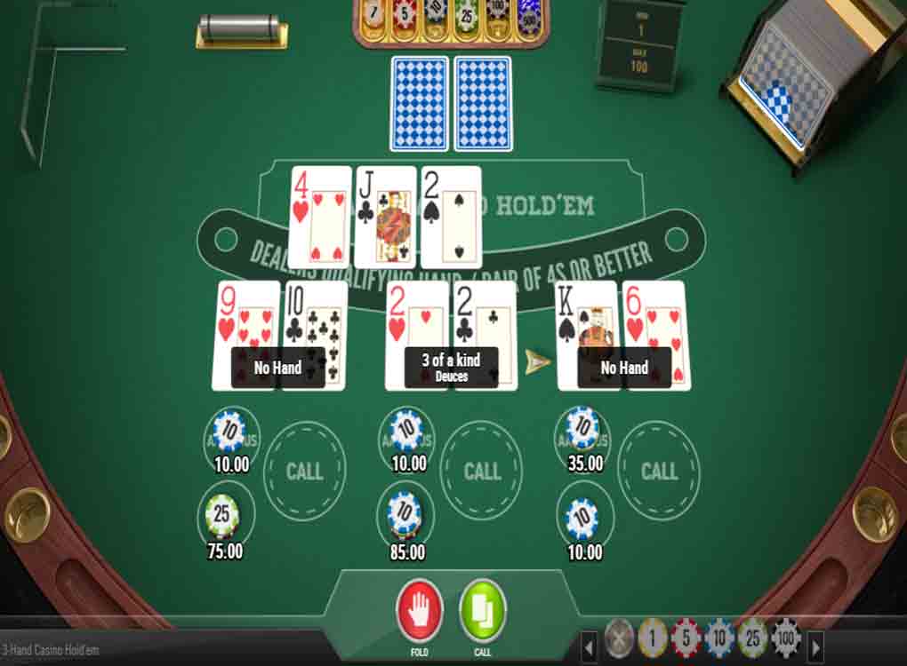 Jouer à 3 Hand Casino Hold’Em