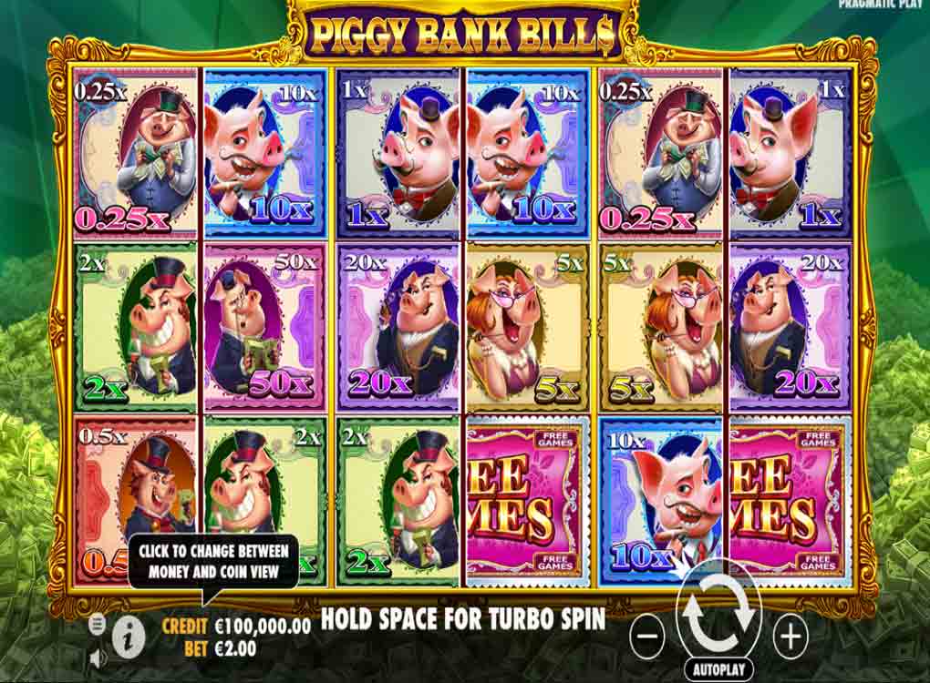 Jouer à Piggy Bank Bills