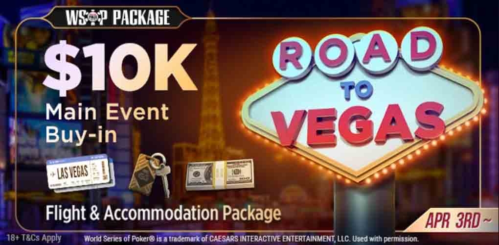 GGPoker dévoile le programme des tournois Road to Vegas 2022
