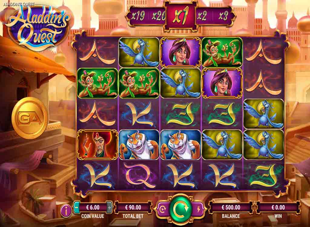 Jouer à Aladdin’s Quest