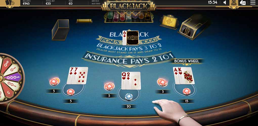 Roda Bonus Korps Permainan Blackjack 1000